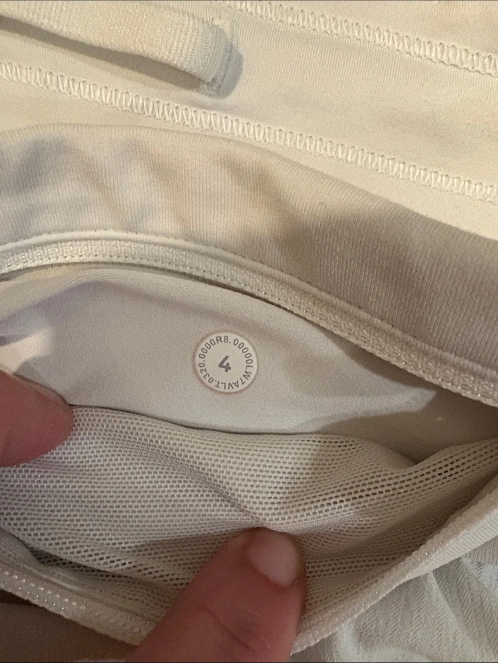 lululemon athletica White Women's Athletic Shorts with Zip Pocket